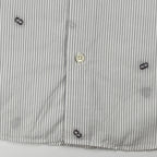 HERMES エルメス / シェーヌダンクル柄 ストライプ シャツ セリエボタン SIZE:40（L程度）