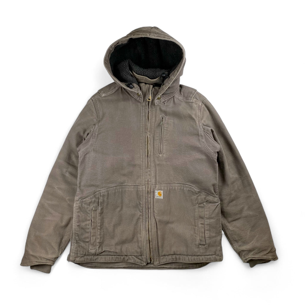 【珍品】 carhartt カーハート / キャトルミューティレーション FULL SWING ダック地 ジャケット チョコレートカラー 「キャトられ」ワッペン SIZE：S