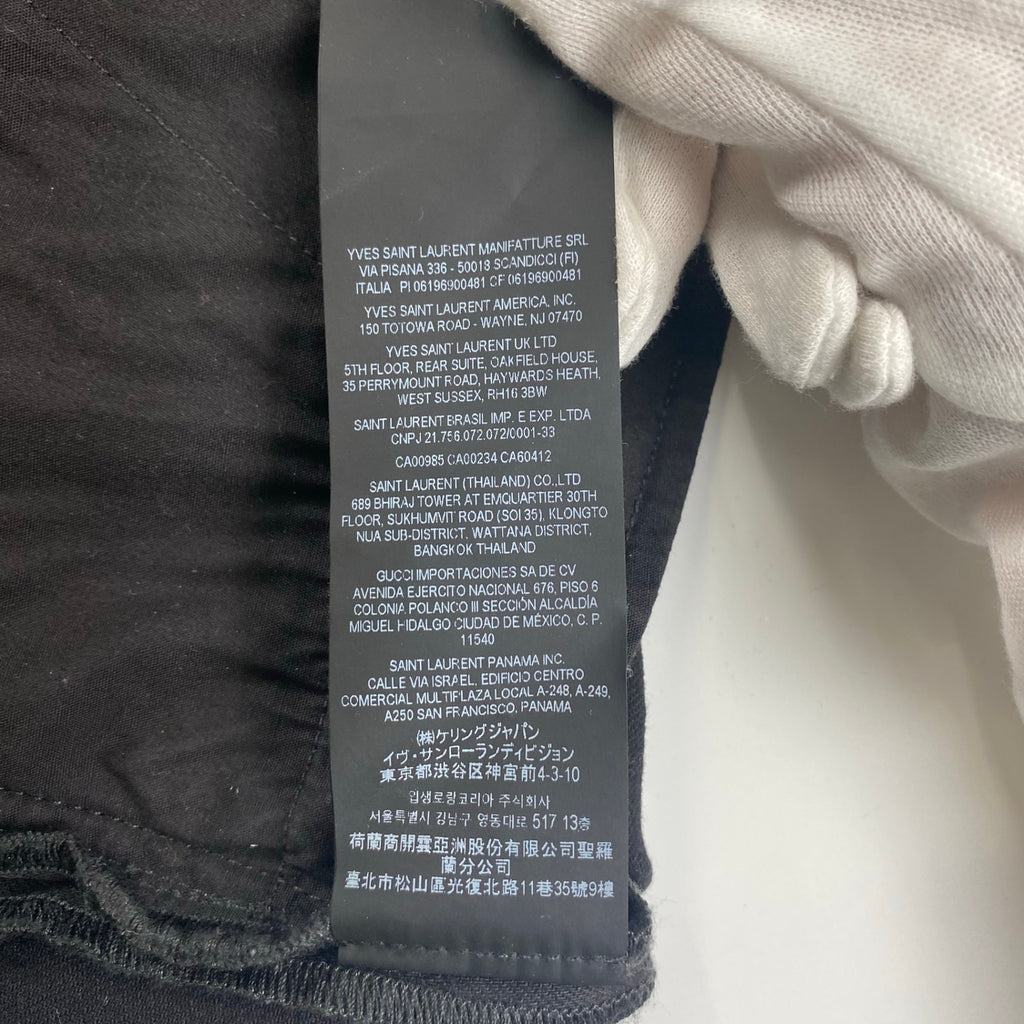 【タグ付】 SAINT LAURENT PARIS サンローラン パリ / コーティング スキニーデニムパンツ 527389 参考定価：80,000程度 SIZE：29