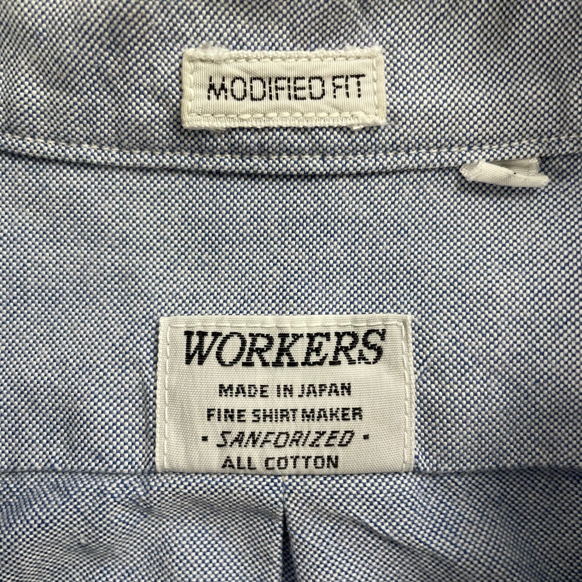 WORKERS / ボタンダウンシャツ 参考定価：17,000程度 SIZE：14