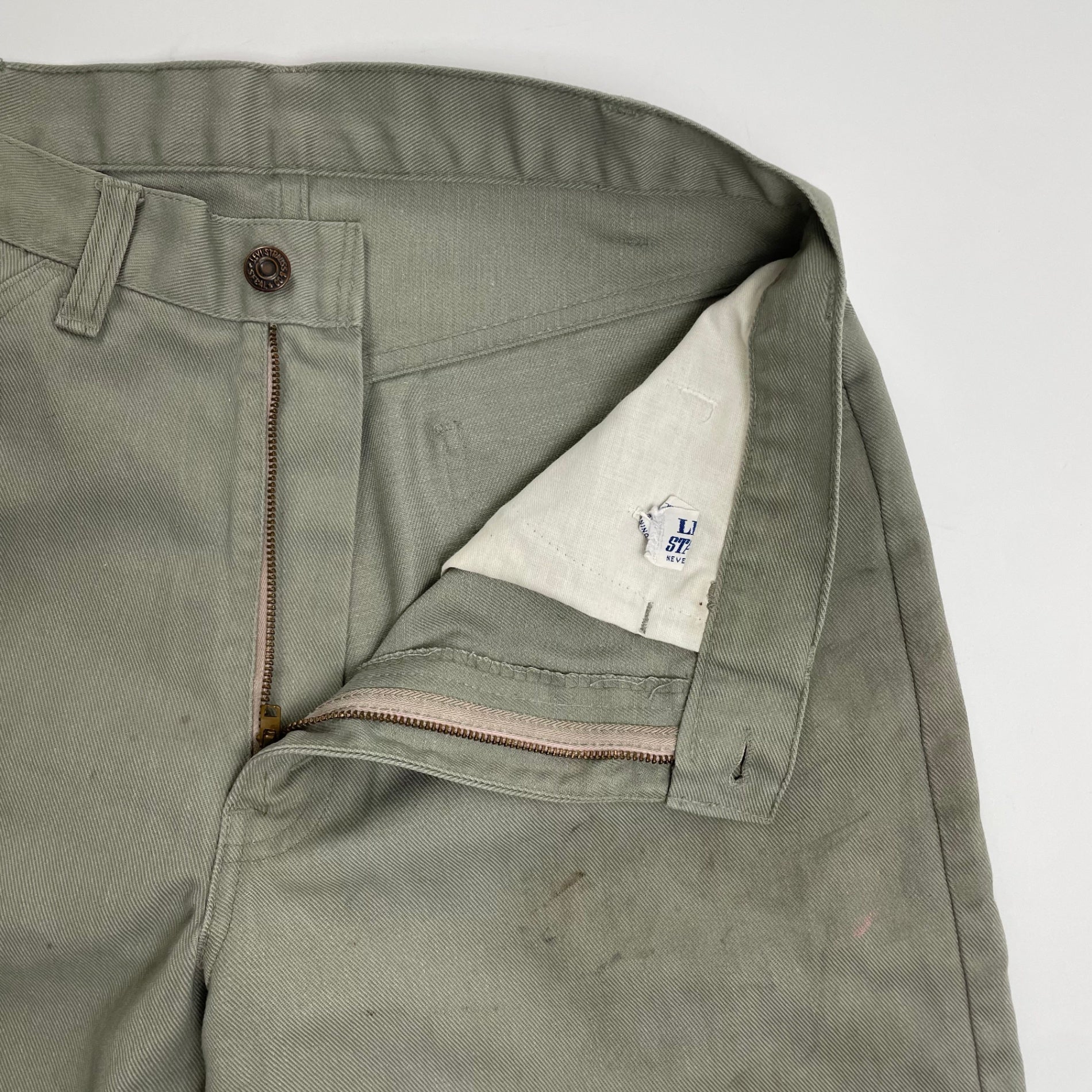 Levi's リーバイス / 黒タブBIG E スタプレスラックス 42TALON SIZE:W83cm