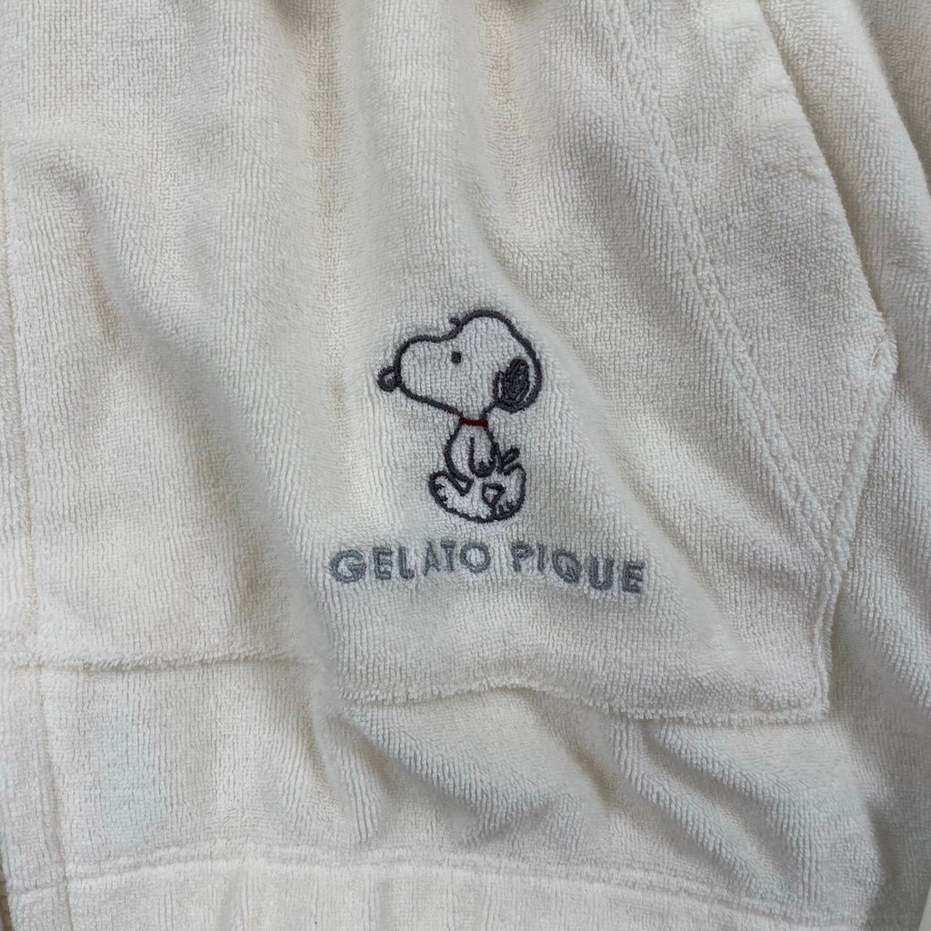 PEANUTS × GELATO PIQUE / 耳付きスヌーピーパイルパーカー タグ付 SIZE：M