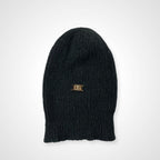 DOLCE＆GABBANA ドルチェアンドガッバーナ / ロゴチャーム アルパカニット帽 グレー