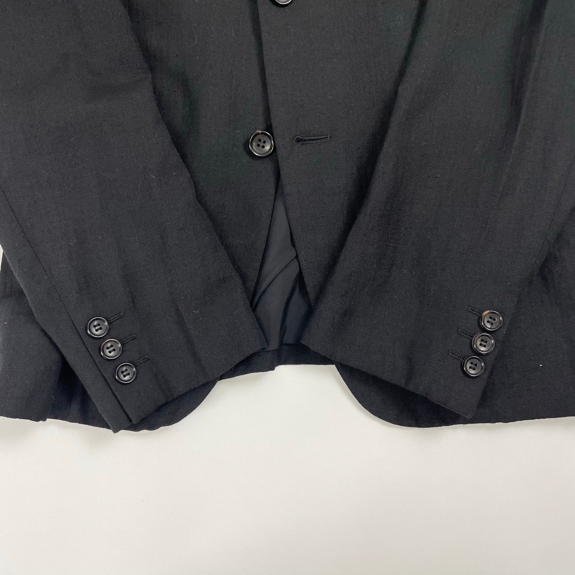COMME des GARCON HOMME / 09AW ウールリネン3Bジャケット SIZE:XS
