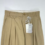 BEAMS PLUS × STUDIO NICHOLSON / ALVY DOUBLE PLEAT PANT タグ付 参考定価：43,000+tax SIZE:S