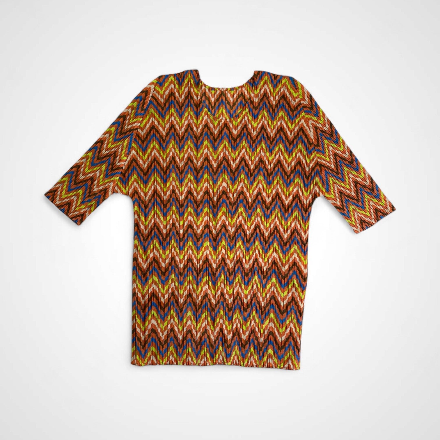 PLEATS PLEASE プリーツプリーズ / geometry  psychedelic cut-sew プリーツ カットソー 美品 2018AW SIZE:3