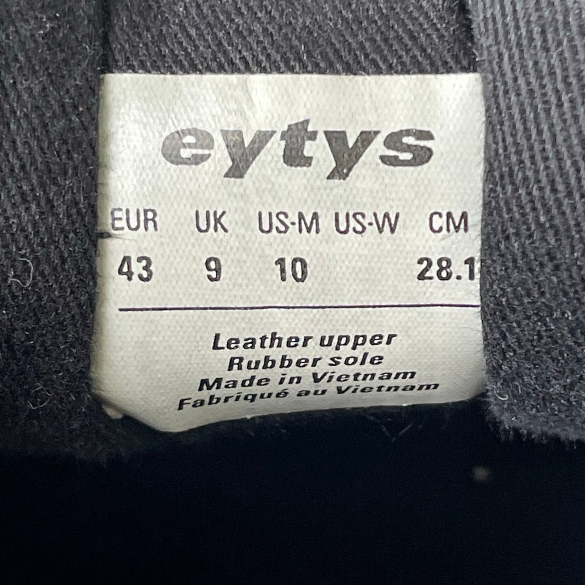 eytys / angel厚底スウェードスニーカー 参考定価：38,500+tax SIZE:28.1cm