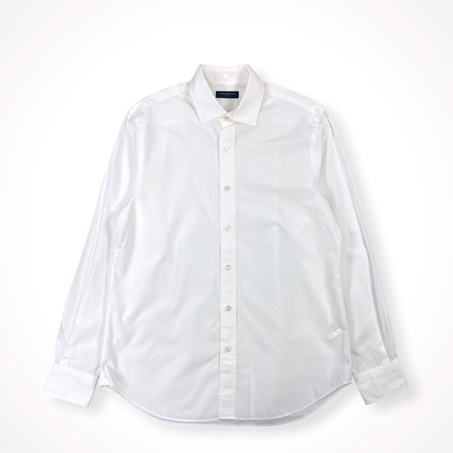 TOMORROWLAND / ブリティッシュポプリン セミワイドカラーシャツ 参考定価：18,000程度 SIZE：M