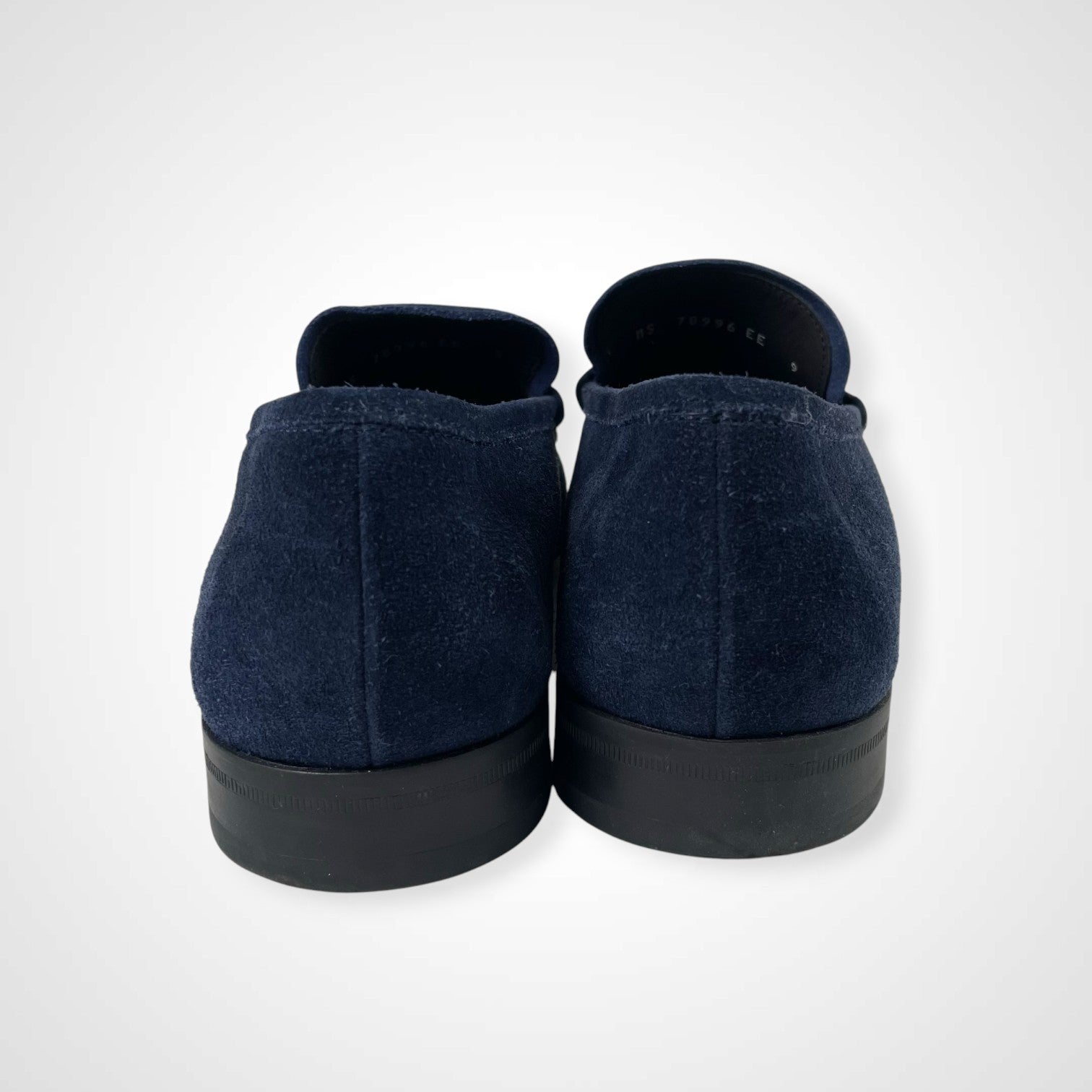 SALVATORE FERRAGAMO サルバトーレ フェラガモ / スウェードローファー ネイビー 極美品 参考定価：70,000程度 SIZE：9(27cm程度)