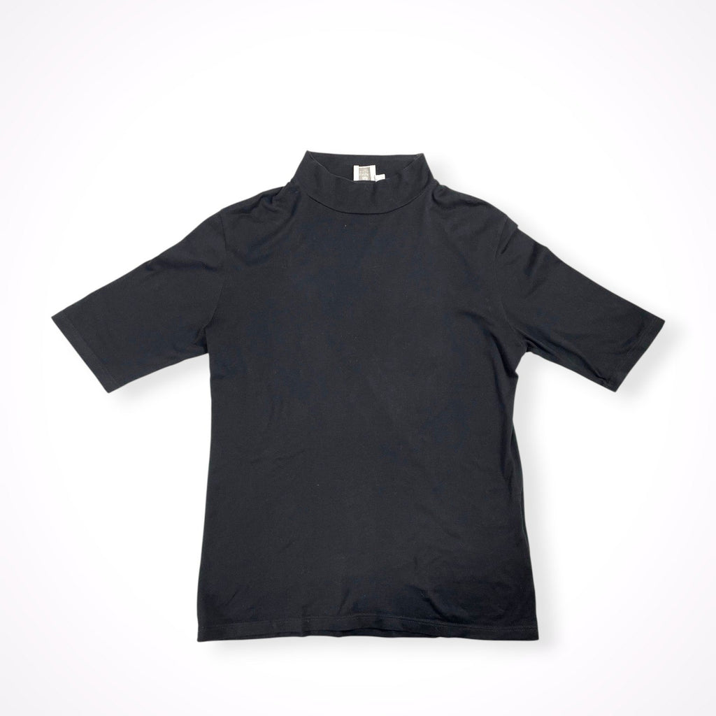 SUNSPEL / ハイゲージコットンモックネックカットソー ブラック SIZE:10