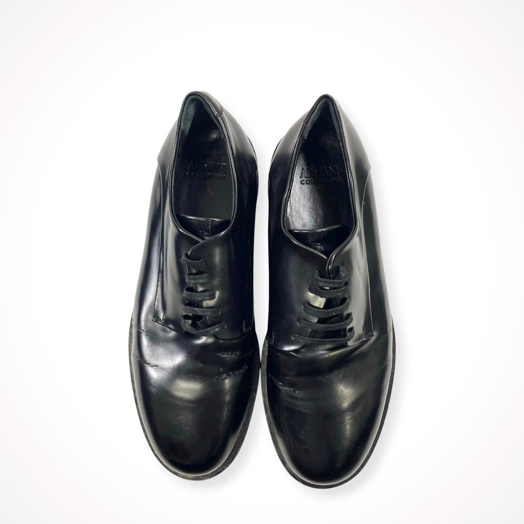 ARMANI COLLEZIONI / プレーントゥシューズ 参考定価：70,000程度 SIZE:25.5cm