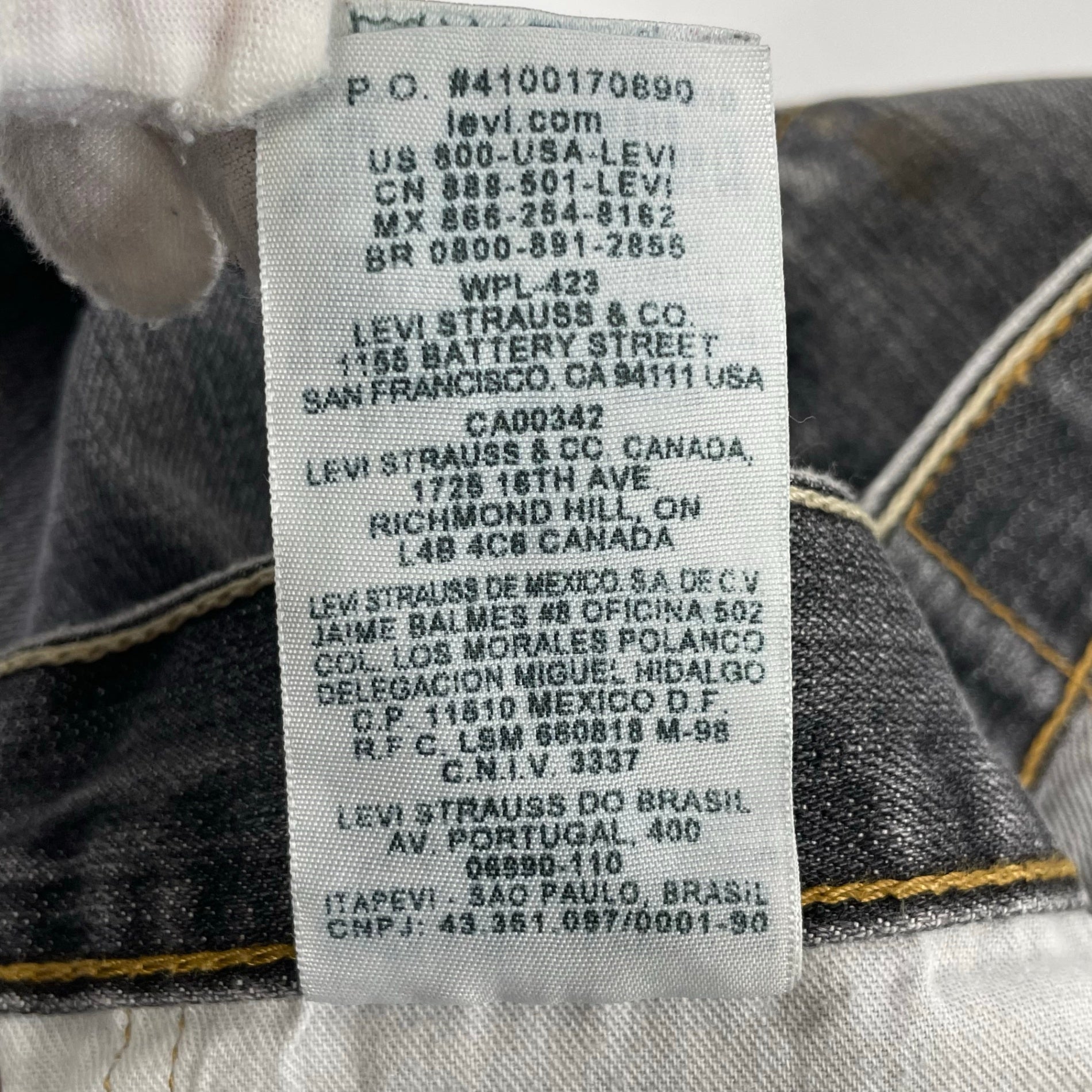 Levi's / 先染め501デニムパンツ SIZE:33×32