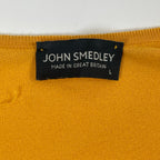 JOHN SMEDLEY / Vネックハイゲージニット 参考定価：40,000程度 SIZE:L