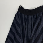 TELA テラ / ツイードストライプスカート ネイビーグレー×ブラック イタリア製 参考定価：30,000程度 SIZE:42