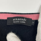 BURBERRY BLACK LABEL バーバリーブラックレーベル / ワンポイントVネックニット 参考定価：25,000程度 SIZE:2
