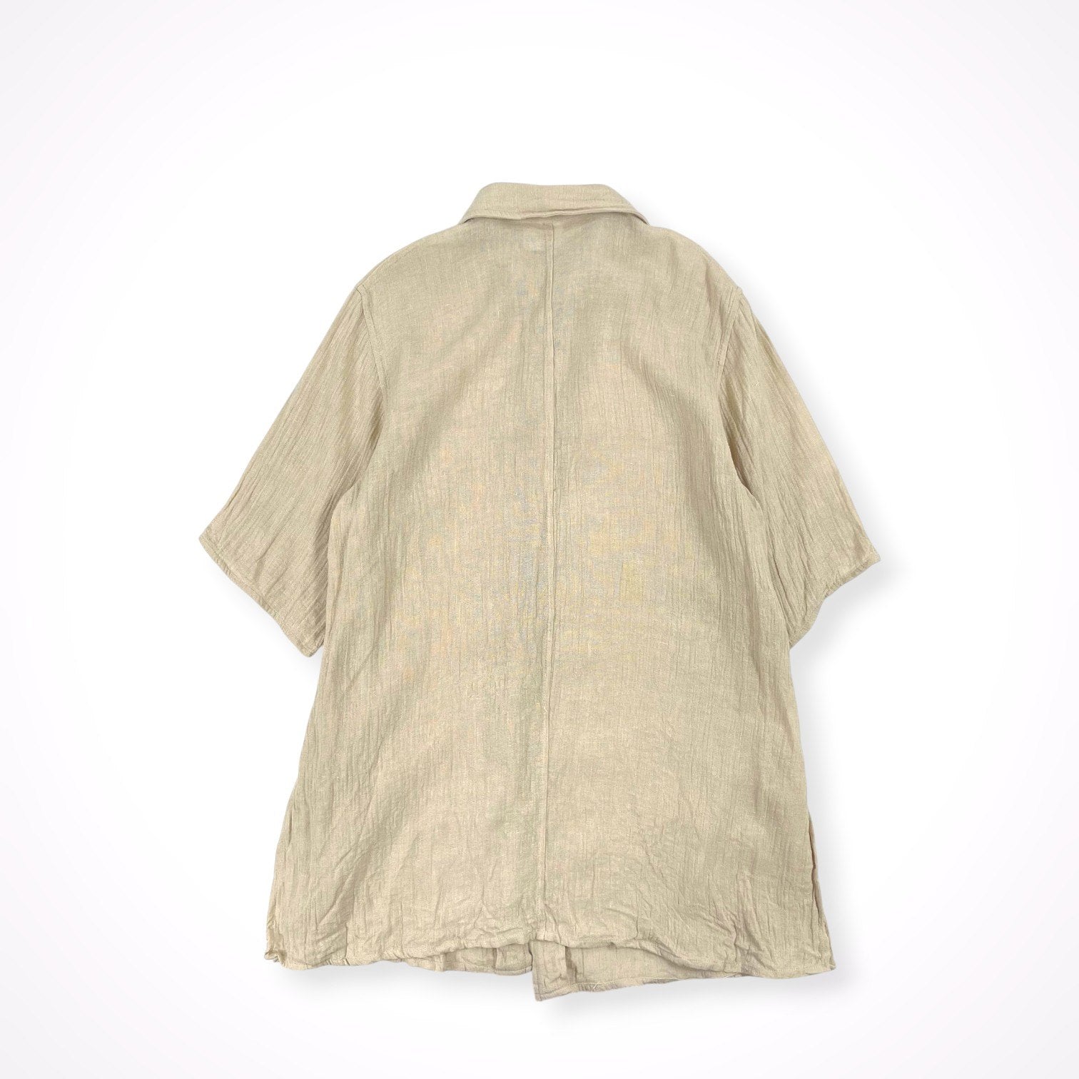 MaxMara / ピュアリネンロングシャツ 白タグ 参考定価：60,000程度 SIZE:38