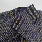 齋藤都世子 toyoko saito / エンブロイダリーニットセットアップ 参考定価：150,000程度 SIZE:M-L程度