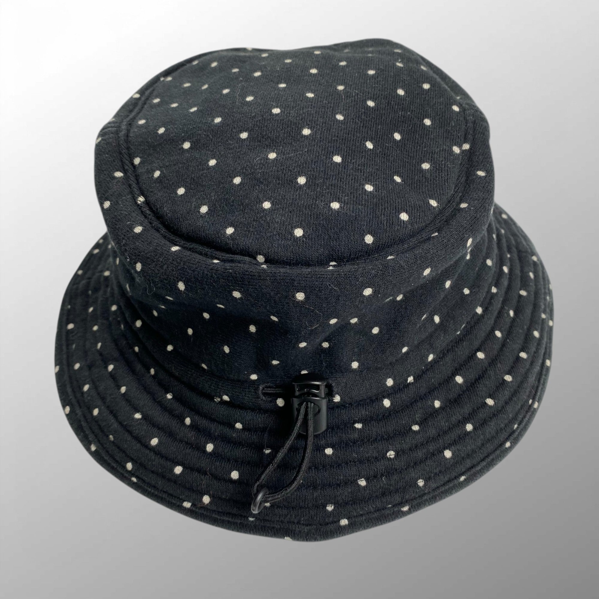 01's GOODENOUGH グッドイナフ / ヴィンテージ ポルカドット スウェットハット 帽子 ドローコード付