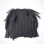 J1U by LA BELLE ETUDE / 25AW リボンステッチニット SIZE:FREE
