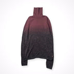 ARMANI COLLEZIONI / ベロアボーダーニット SIZE:44