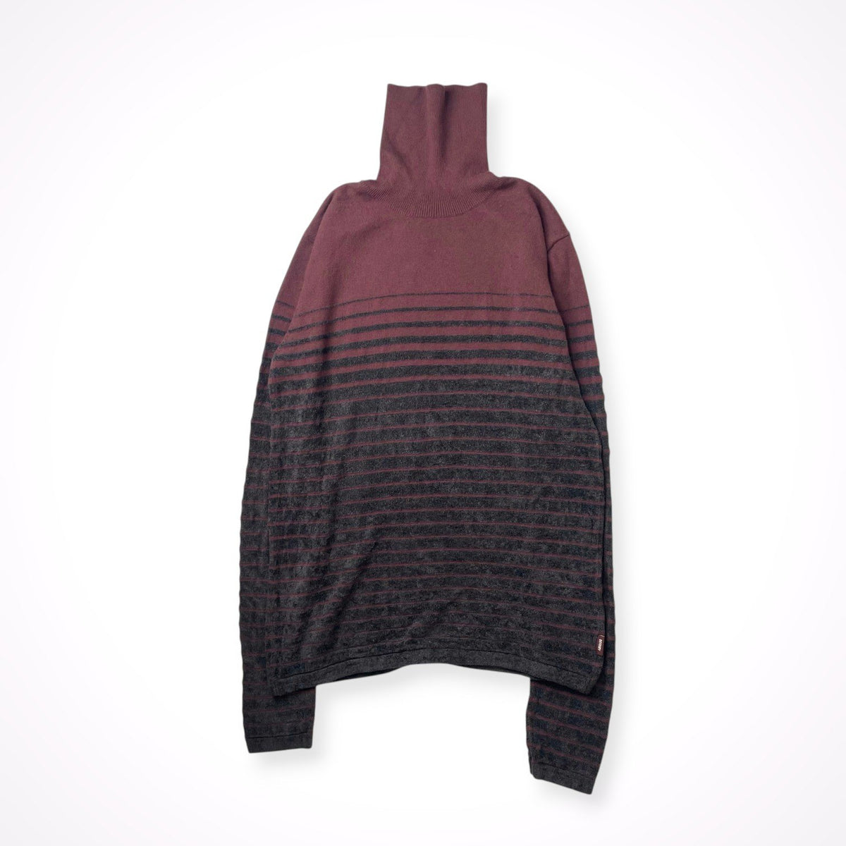 ARMANI COLLEZIONI / ベロアボーダーニット SIZE:44