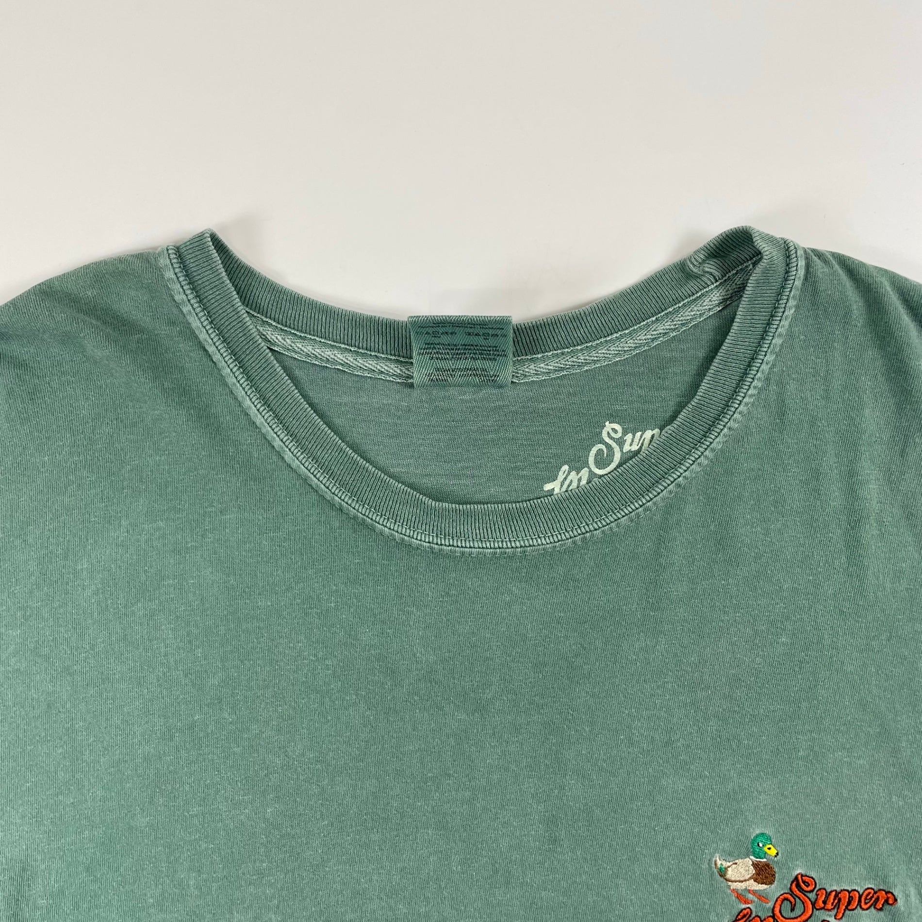Super Market / 鴨刺繍TEE SIZE：XL