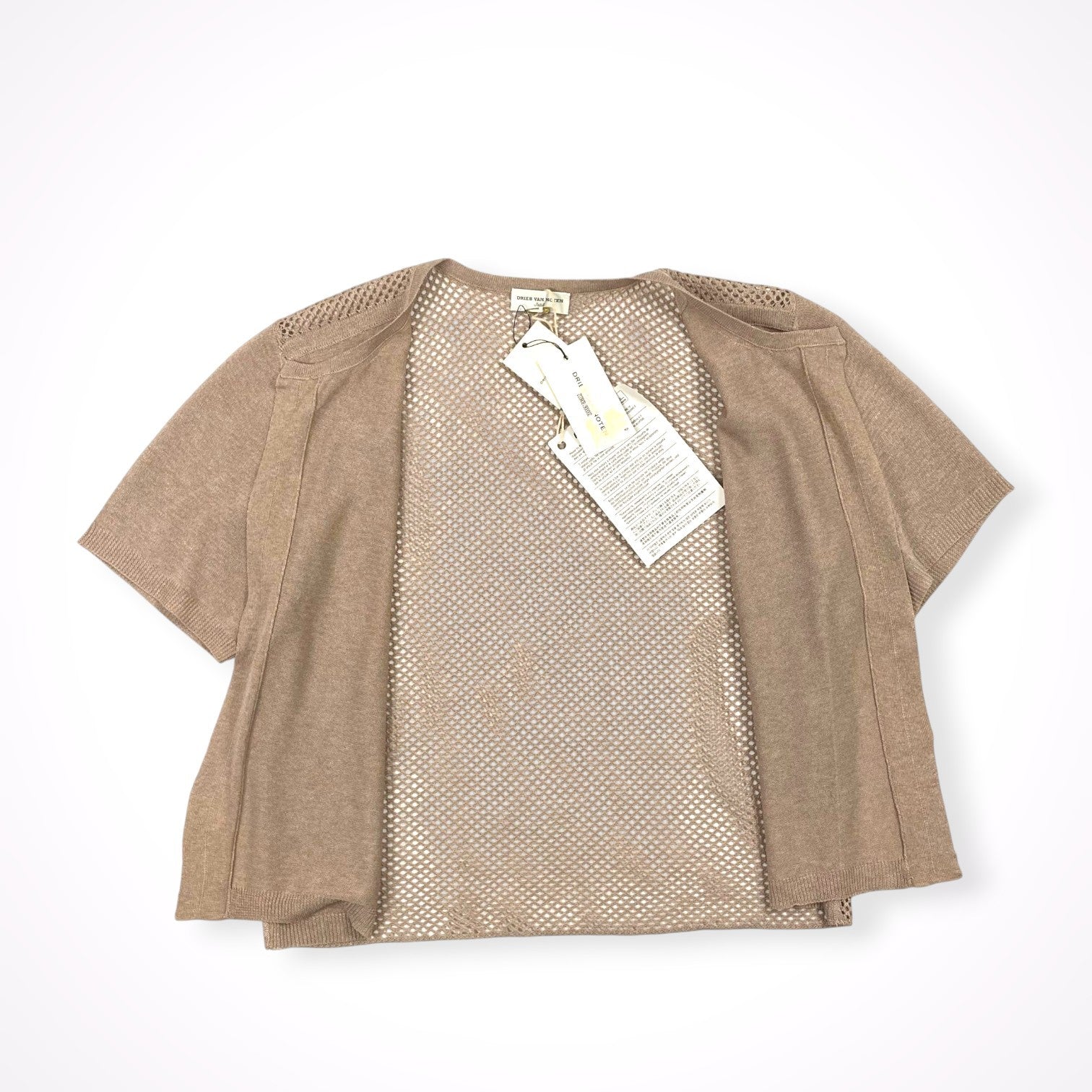 DRIES VAN NOTEN / 切替ニットカーディガン タグ付 参考定価：75,000