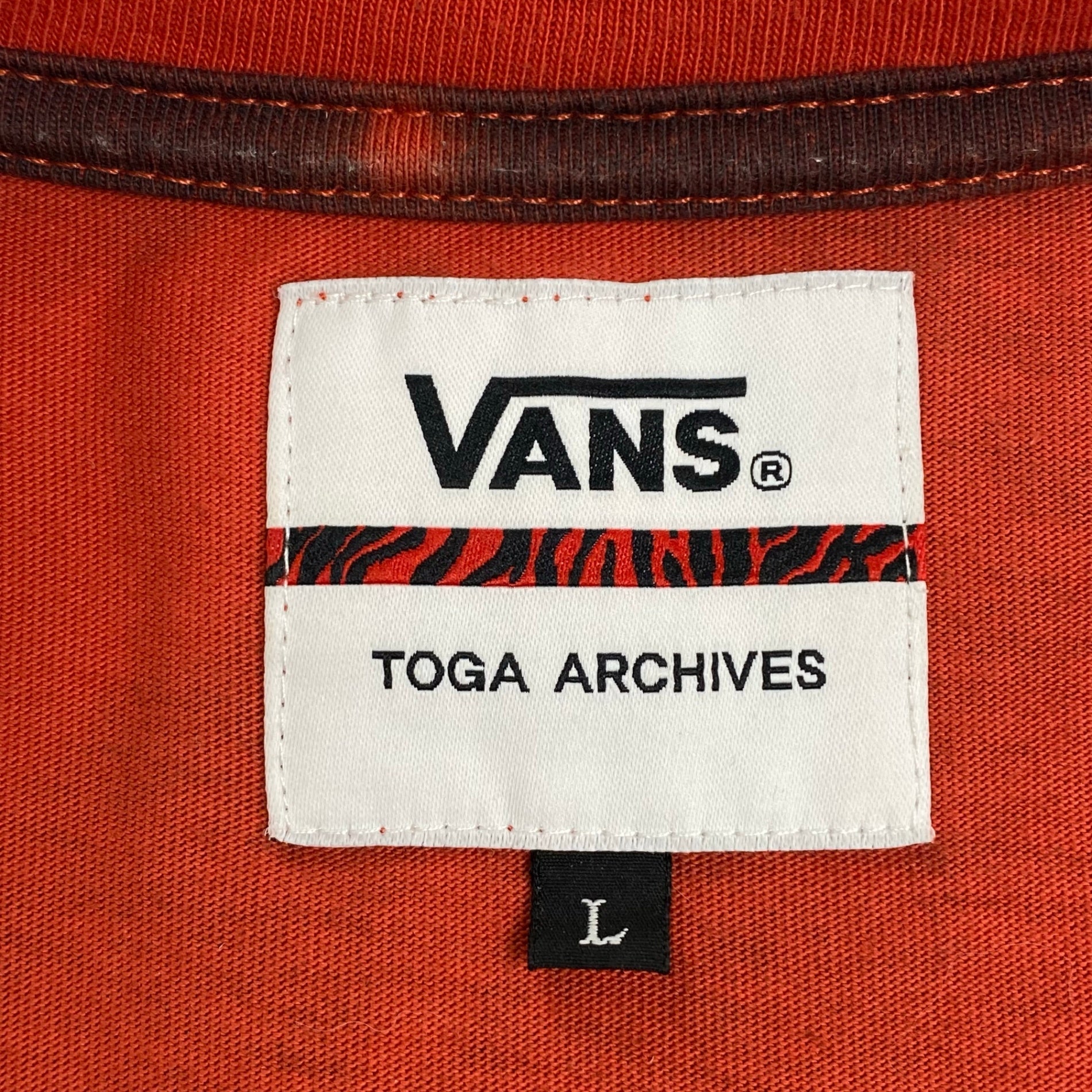 TOGA ARCHIVES × VANS トーガ アーカイブス ヴァンズ / Tie dye T-shirt コラボ Tシャツ 参考定価：15,000+tax SIZE:L
