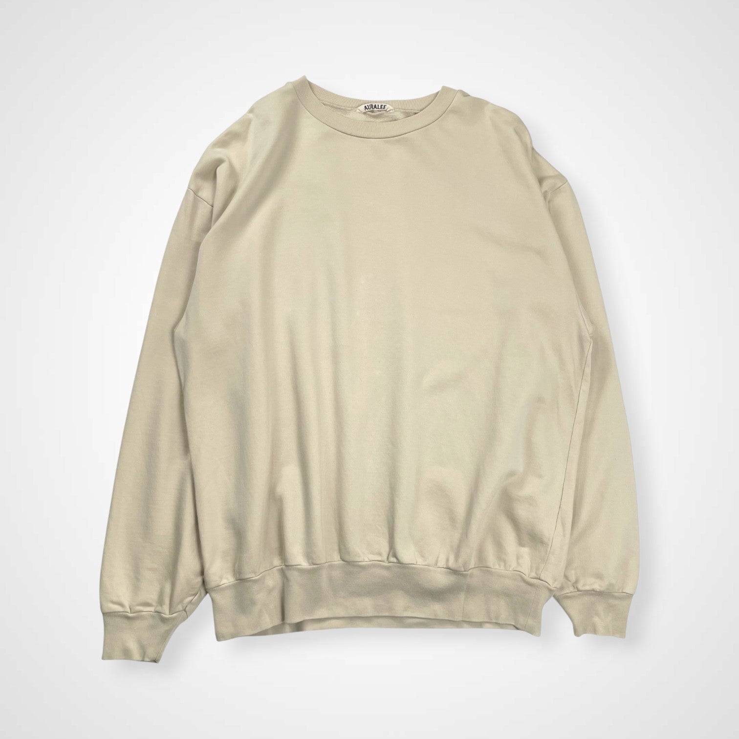 AURALEE オーラリー / ELASTIC HIGH GAUGE SWEAT P/O 参考定価：16,000+tax SIZE：3
