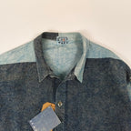 TENDER / Bound Hem Split Tail Shirt インディゴ 参考定価：42,000+tax SIZE:4