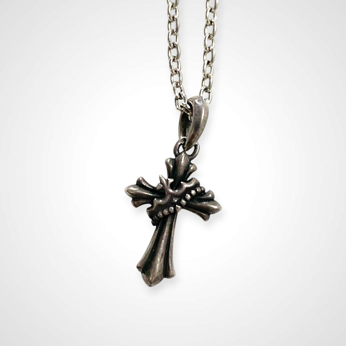 JUSTIN DAVIS ジャスティンデイビス / スモール クロスクラウン ネックレス チェーン50cm