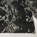 CLASS roberto cavalli / パイソン柄ウールニット  参考定価：60,000程度 SIZE:44