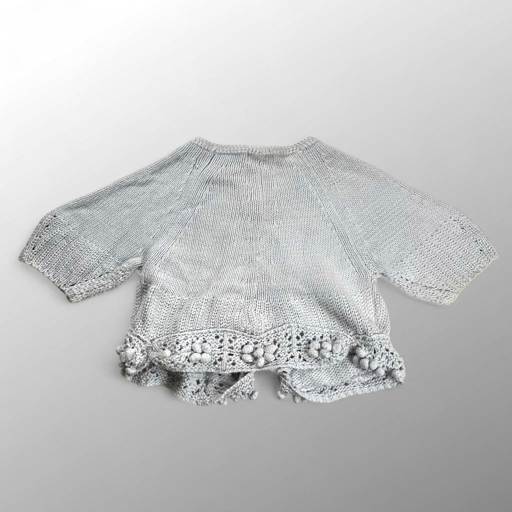 ISSEY MIYAKE FETE イッセイミヤケ フェット / ポンポン ニット ボレロ カーディガン SIZE:01(S程度)