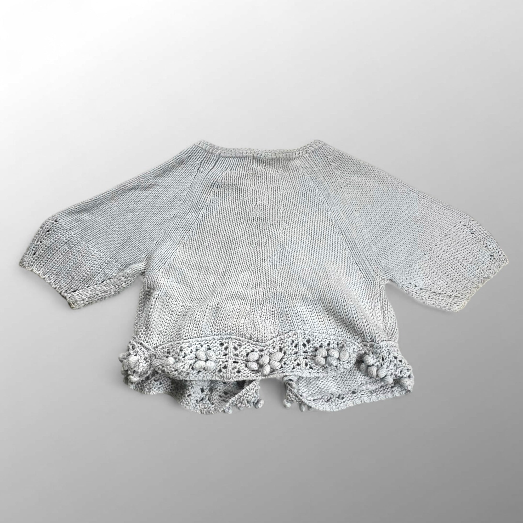 ISSEY MIYAKE FETE イッセイミヤケ フェット / ポンポン ニット ボレロ カーディガン SIZE:01(S程度)