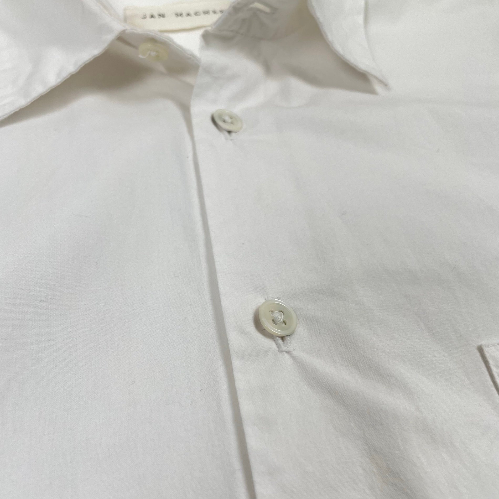 JAN MACHENHAUER / レギュラーカラーポプリンシャツ 参考定価：50,000程度 SIZE：48