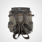 DOLCE＆GABBANA ドルチェ＆ガッバーナ / レザー切替キャンバスバックパック ギャランティーカード付