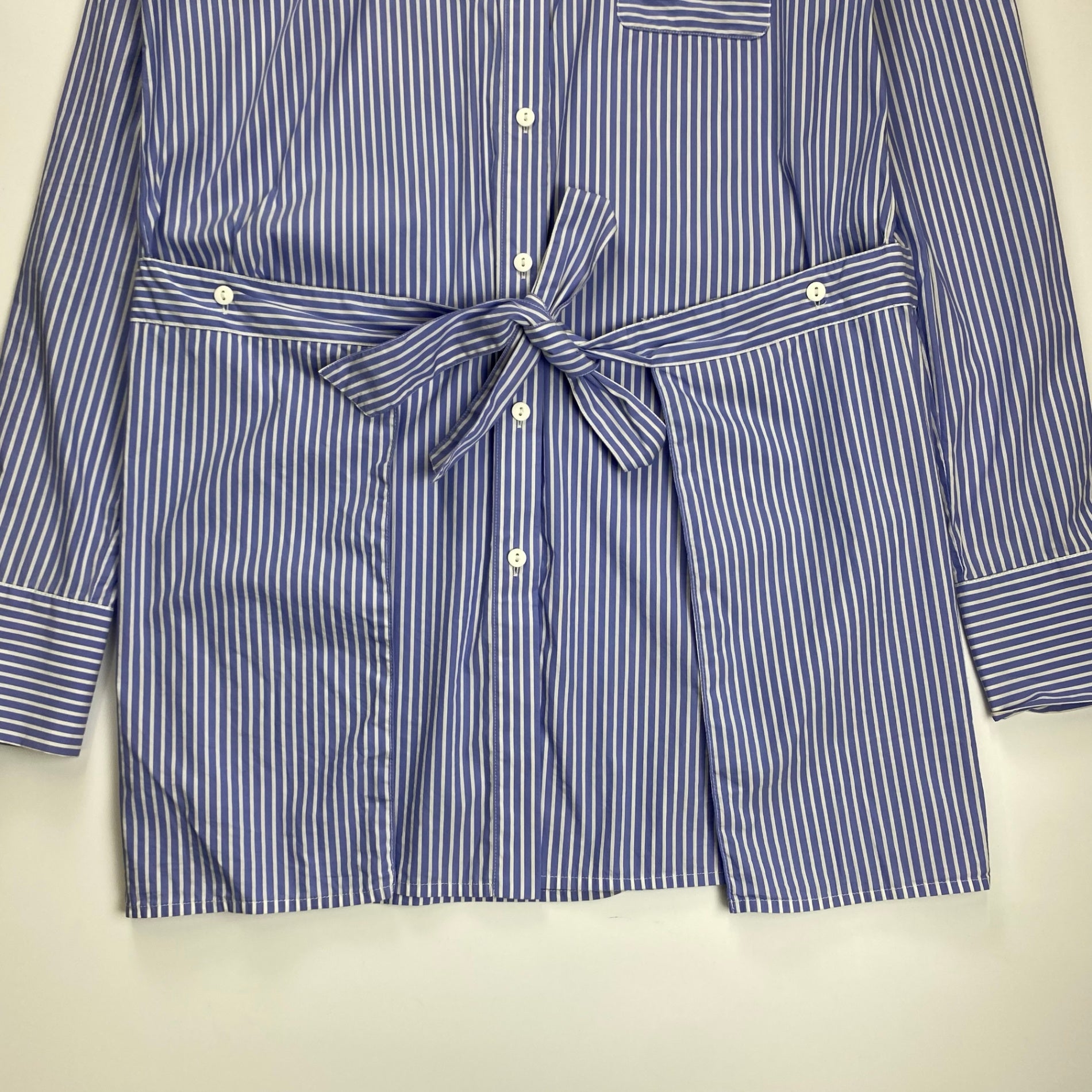 DESIGNERS REMIX CHARLOTTE ESKILDSEN / ストライプシャツ チュニック ウエストベルト 参考定価：25,000程度 SIZE：36(FREE SIZE)