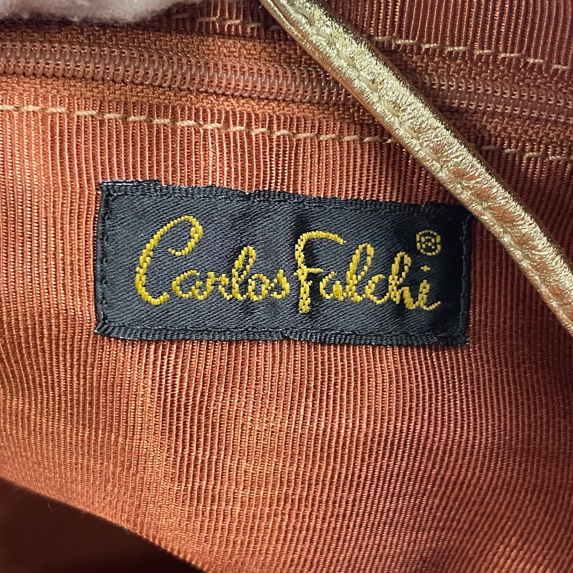 Carlos Falchi / サイケ柄ショルダーバッグ タグ付 参考定価：78,000-