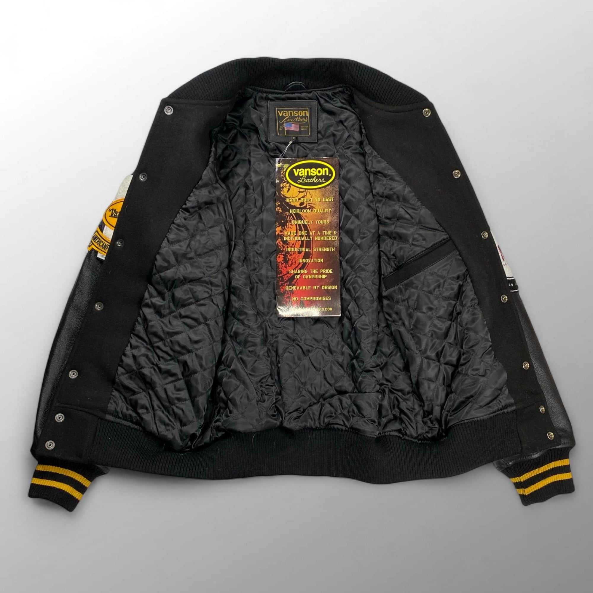 VAN JACKET × vanson ヴァンヂャケット バンソン / 70周年 アワードジャケット フルデコ 未使用品 SIZE:M