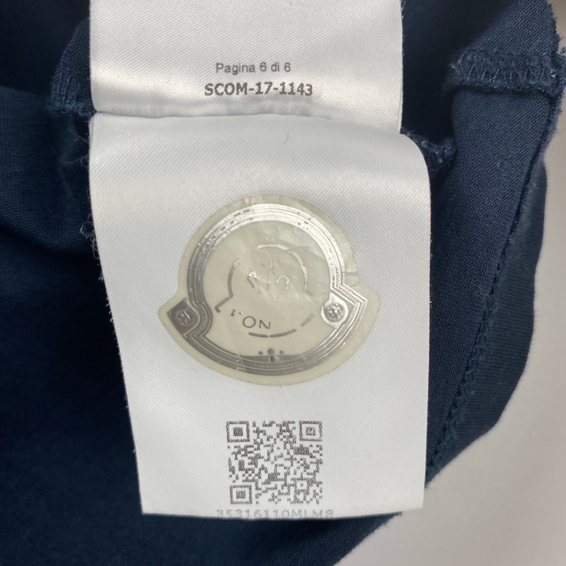 【鑑定済・国内代理店タグ付】MONCLER モンクレール / ダブルロゴ ワッペン MAGLIA T-SHIRT 参考定価：50,000+tax SIZE:S