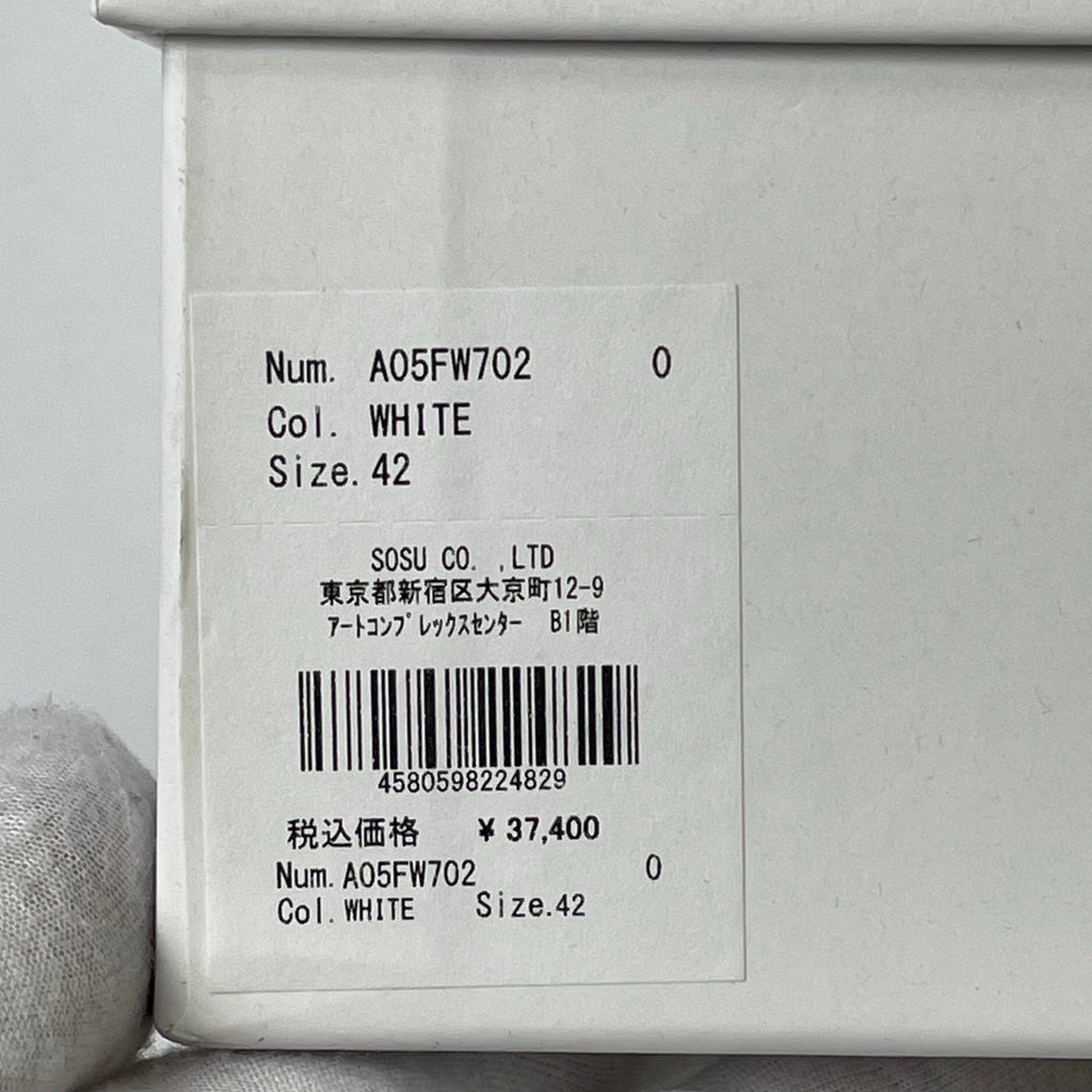 Maison MIHARA YASUHIRO / HANK OG Sole Canvas Low-top Sneaker 参考定価：34,000+tax SIZE:42