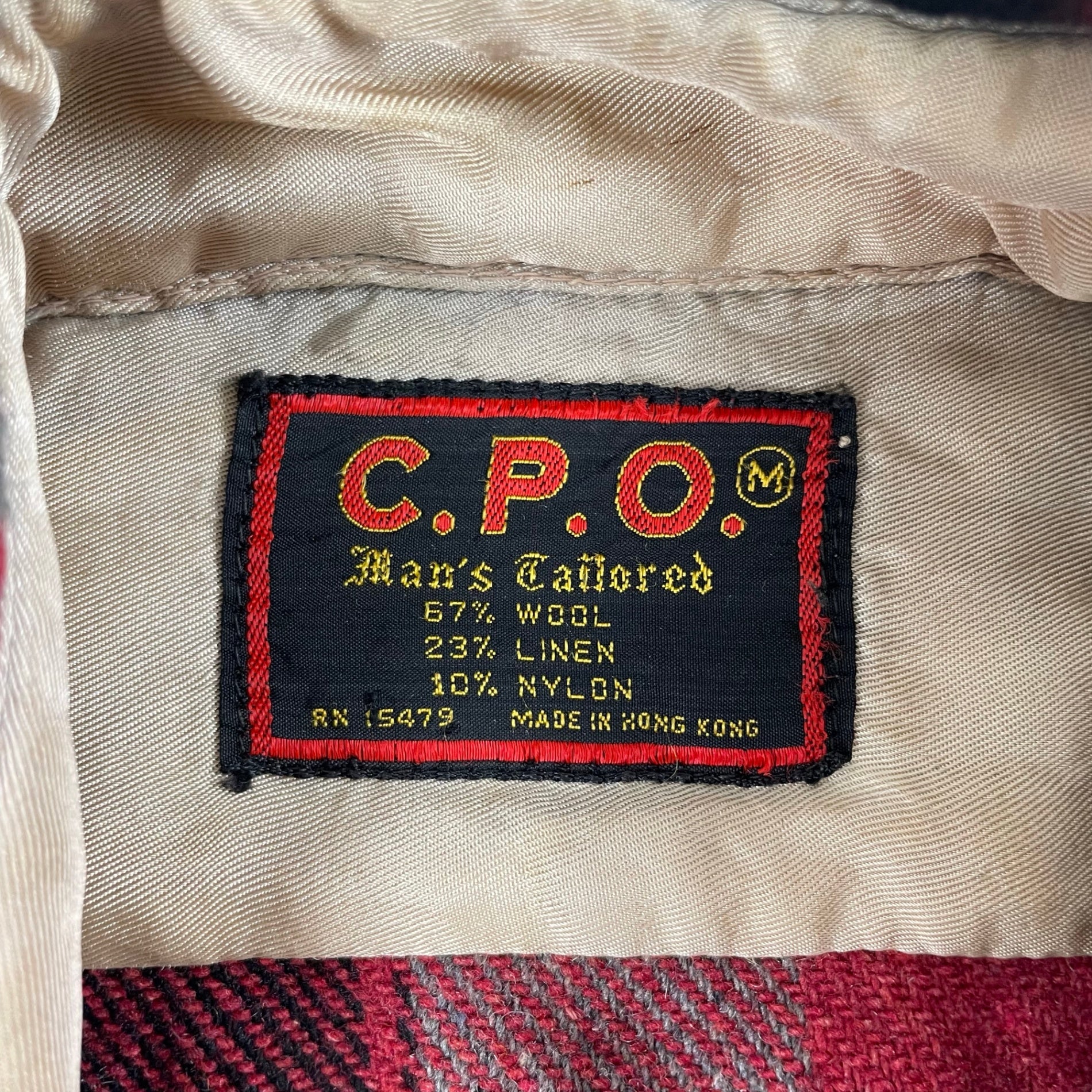 VINTAGE / 〈C.P.O〉フランネルジャケット SIZE:M