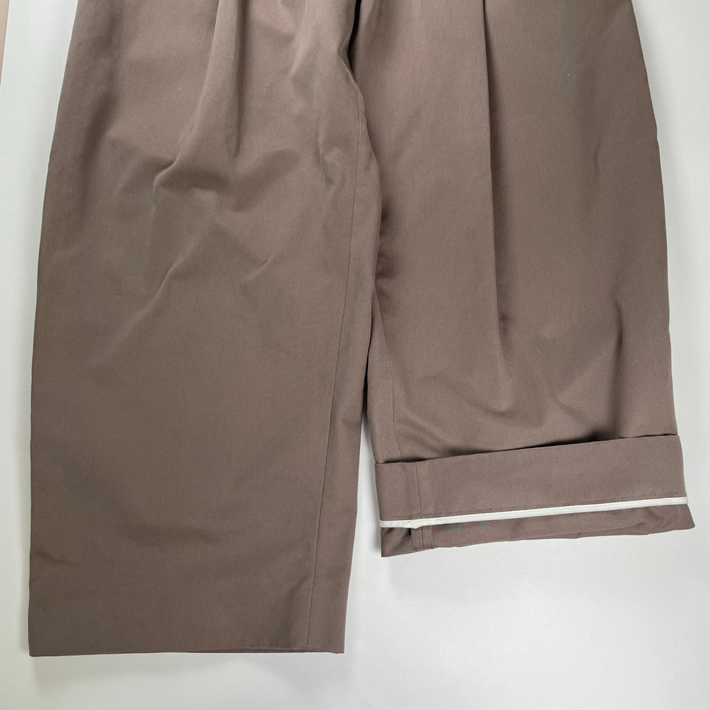 STUDIO NICHOLSON スタジオ ニコルソン / SORTE PEACHED COTTON TWILL PLEAT PANTS ワイドパンツ 参考定価：43,000+tax SIZE:1