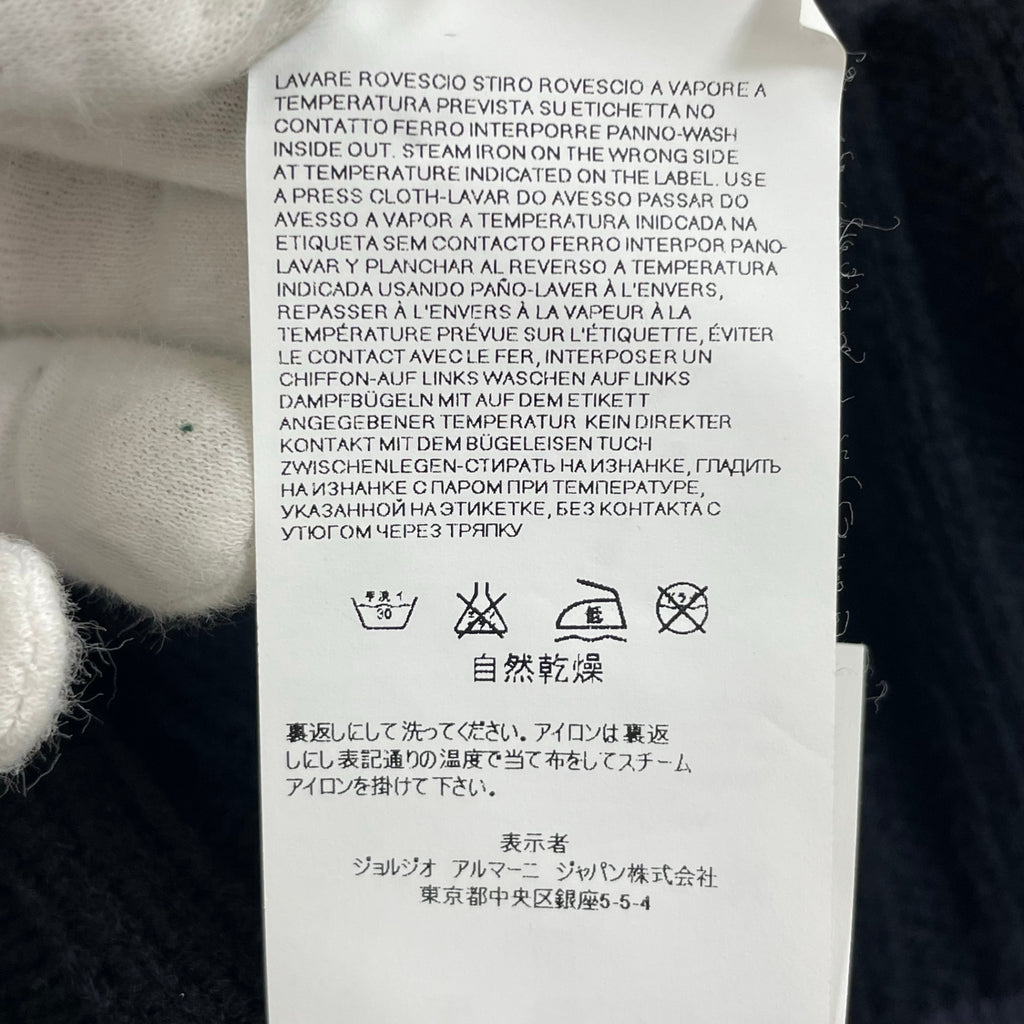 ARMANI JEANS / ボーダータートルネックニット 参考定価：50,000程度 SIZE:M