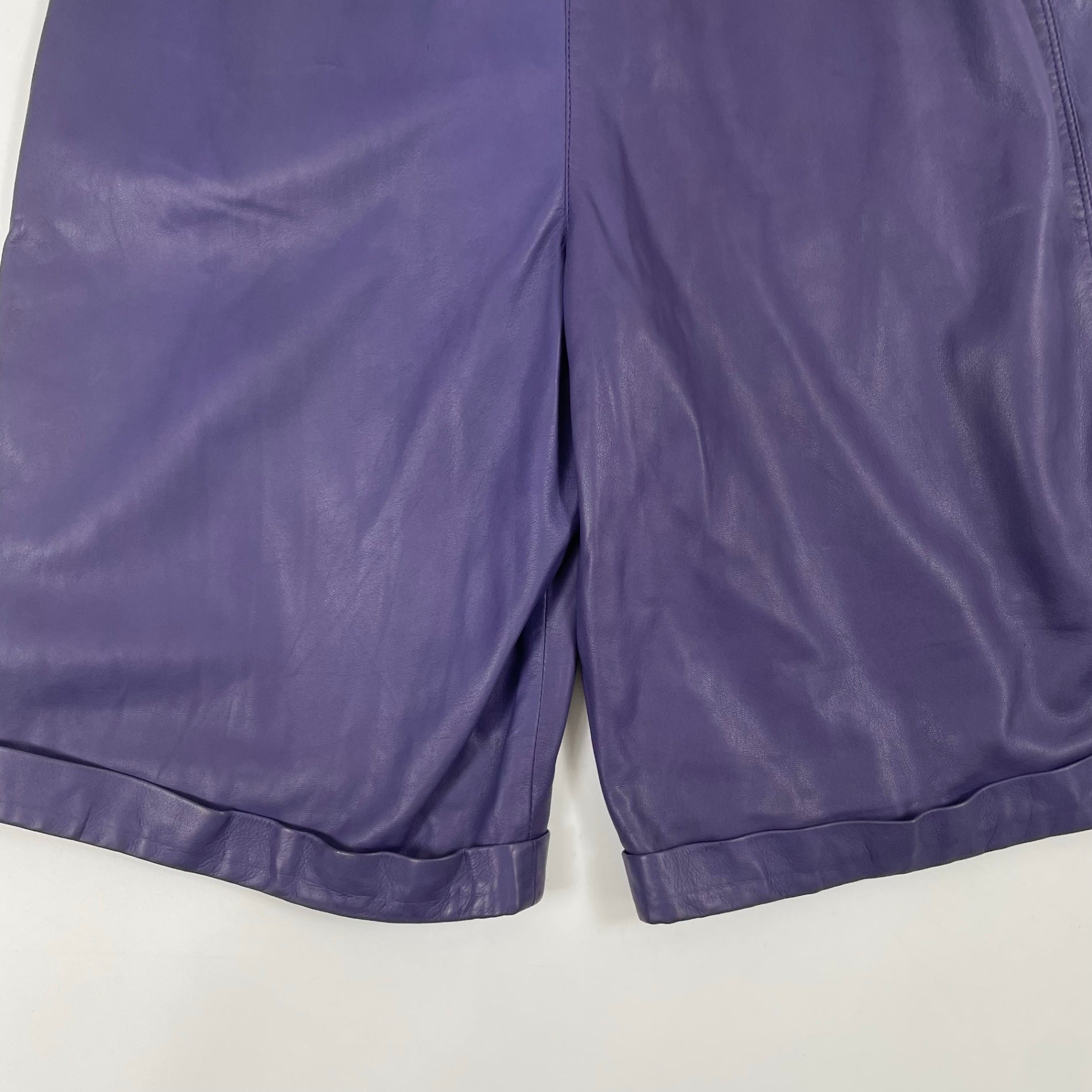 Gianni Versace / レザーハーフパンツ 参考定価：200,000程度 SIZE:W68