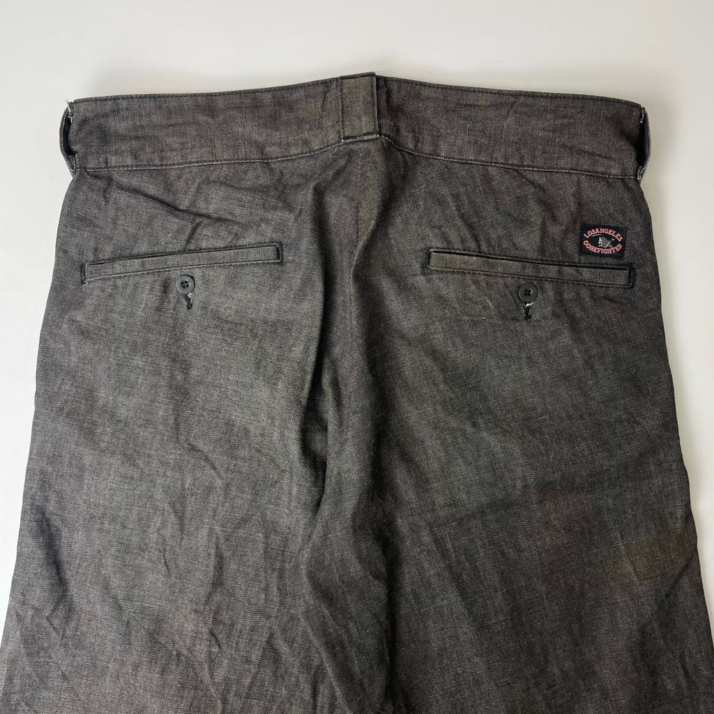 COREFIGHTER / マネー柄裏地 クロップドデニムパンツ 参考定価：18,000程度 SIZE:L