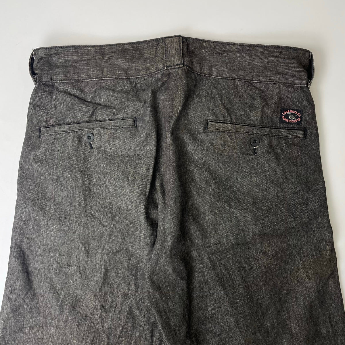 COREFIGHTER / マネー柄裏地 クロップドデニムパンツ 参考定価：18,000程度 SIZE:L