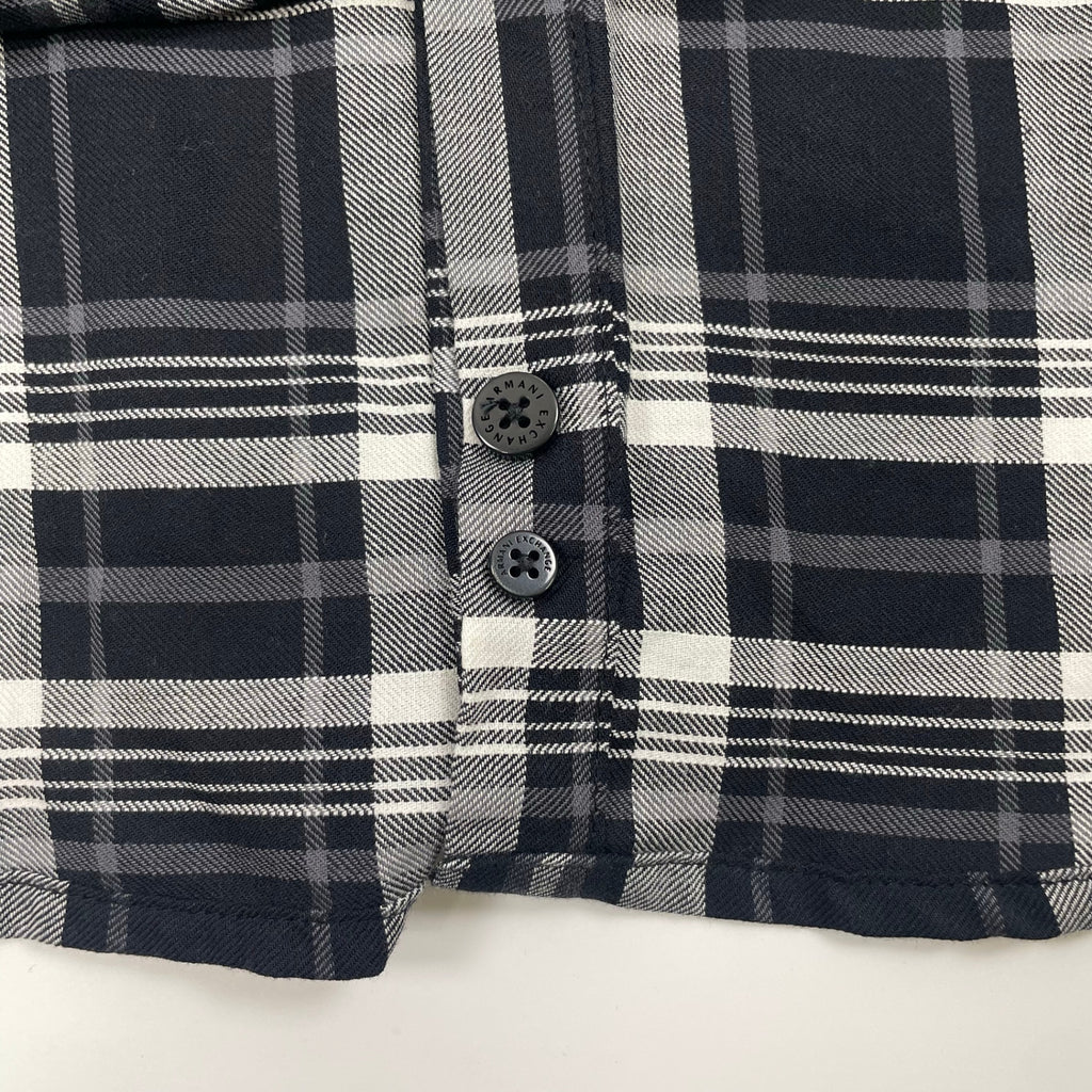 ARMANI EXCHANGE アルマーニ エクスチェンジ / ハイドポケットチェックシャツ 参考定価：25,000程度 SIZE:S