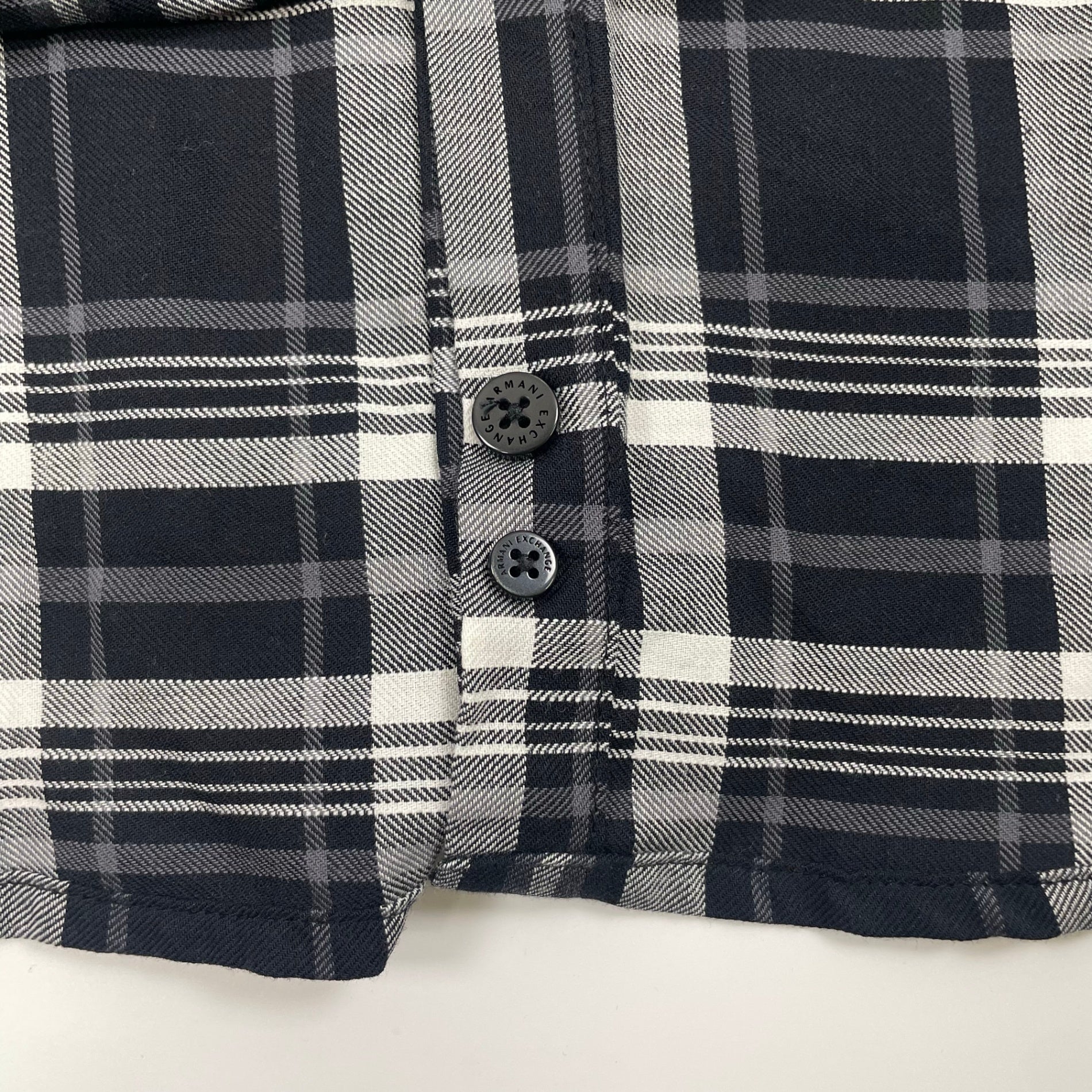 ARMANI EXCHANGE アルマーニ エクスチェンジ / ハイドポケットチェックシャツ 参考定価：25,000程度 SIZE:S