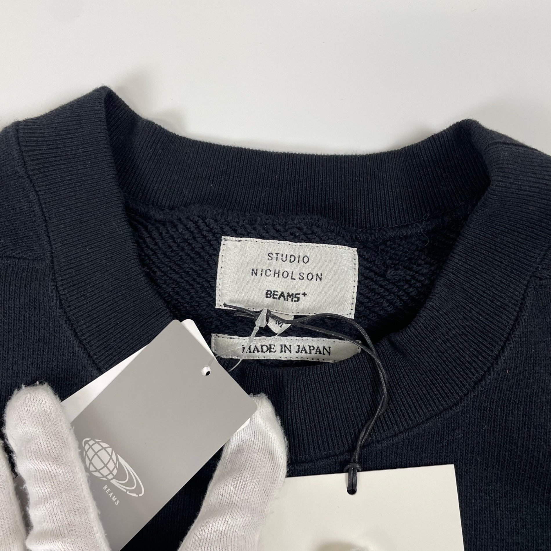 STUDIO NICHOLSON × BEAMS PLUS スタジオニコルソン ビームスプラス / GOLIGHTLY JERSEY SWEAT タグ付 参考定価：33,000+tax SIZE:M